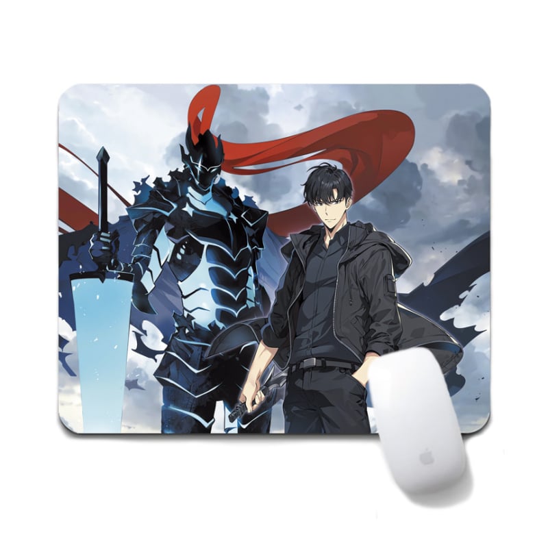 Anime Solo Leveling podloga za miš - Tekstilna, Protuklizna, Prijenos topline, Crtani igrački mat