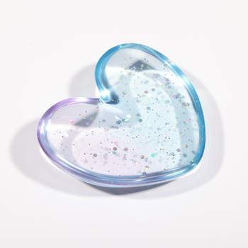 Μαξιλάρι καρπού για ποντίκι σε σχήμα καρδιάς, διαφανής σιλικόνη, μονόπλευρο, μαξιλάρι χεριού, κατασκευή με έγχυση, esports