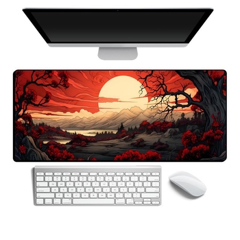 Pad ποντικιού από καουτσούκ, αντιολισθητικό, θερμική μεταφορά εκτύπωσης, προσαρμοζόμενη (OEM) με εκτυπωμένο λογότυπο — κατάλληλο για γραφείο, παιχνίδια, μελέτη