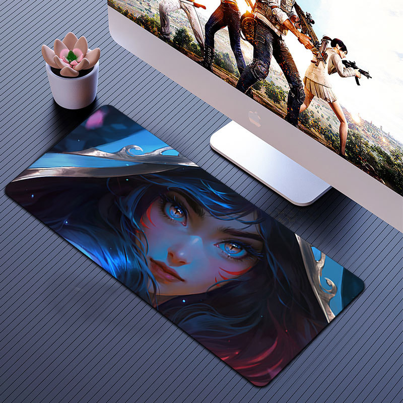 Velika podloga za miša – protuklizna, od prirodne gume, jednostrana, termotransfer tisk, Miyazaki crtani stil