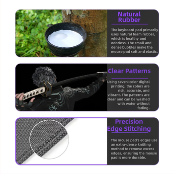 Πάτος γραφείου από φυσικό καουτσούκ, αντιολισθητικός, εκτύπωση με θερμική μεταφορά, προσαρμοσμένος ανά σχέδιο, μοντέλο 588