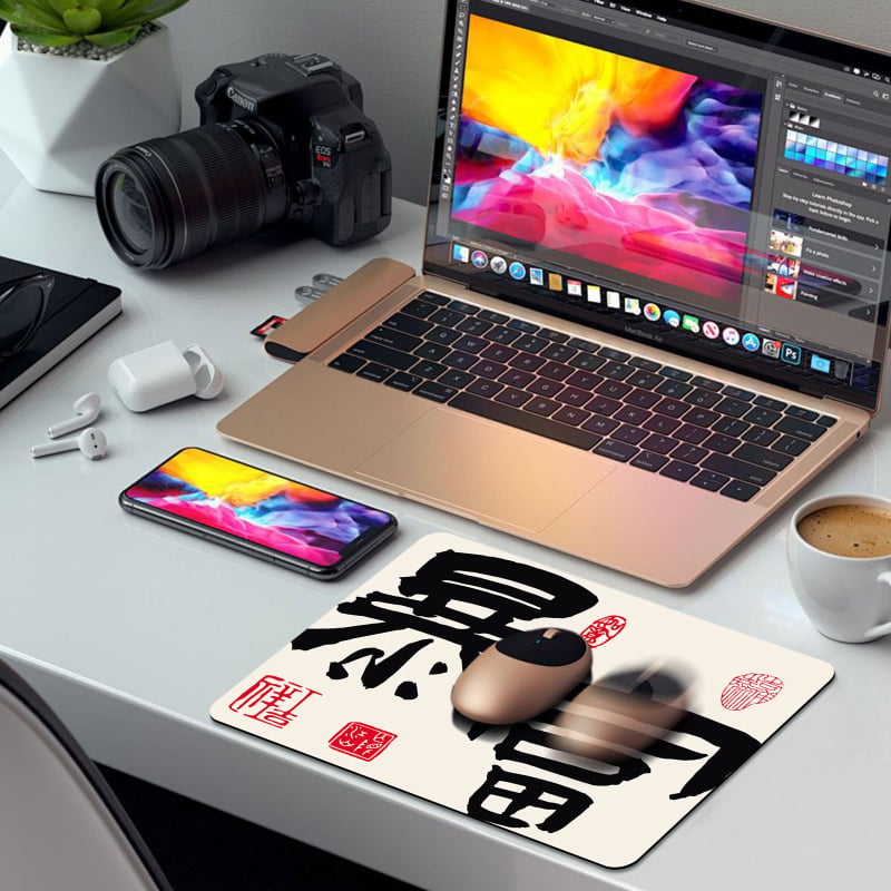 Gaming podloga za miš od prirodne gume, protuklizna, termički prijenos tiska, logo otisnut, OEM prilagodba