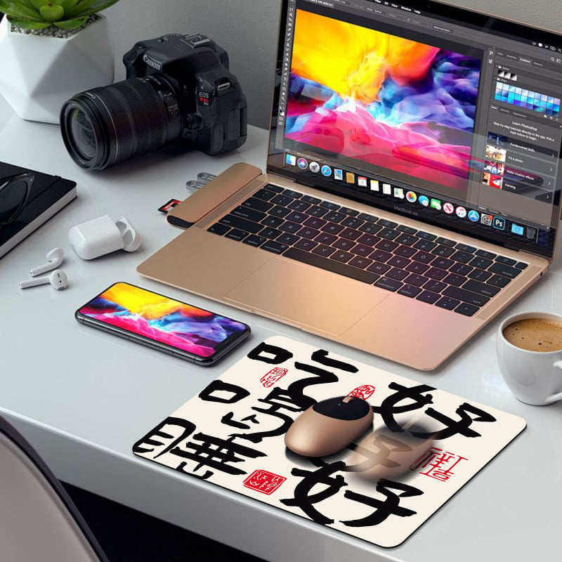 Gaming podloga za miš od prirodne gume, protuklizna, termički prijenos tiska, logo otisnut, OEM prilagodba