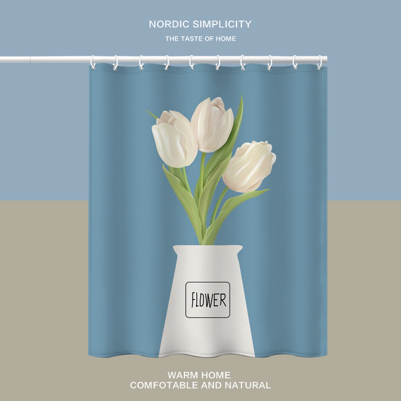 Kupaonska zavjesa za tuširanje s printom Van Gogha: suncokreti, vodootporna poliesterska zavjesa, otporna na plijesan, prilagodljiva