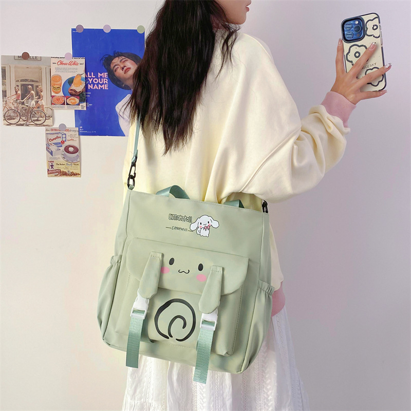 Školska torbica preko ramena, velikog kapaciteta, uzorak životinja, Oxford tkanina, prozračna podstava od poliestera, za djevojke