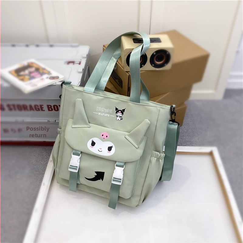 Školska torbica preko ramena, velikog kapaciteta, uzorak životinja, Oxford tkanina, prozračna podstava od poliestera, za djevojke