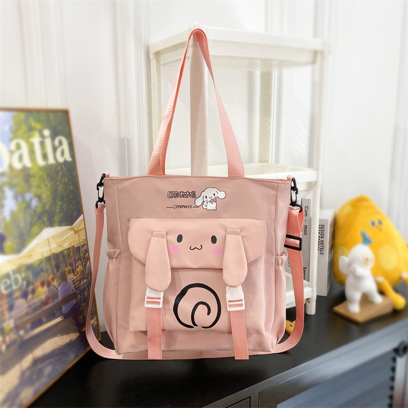 Školska torbica preko ramena, velikog kapaciteta, uzorak životinja, Oxford tkanina, prozračna podstava od poliestera, za djevojke