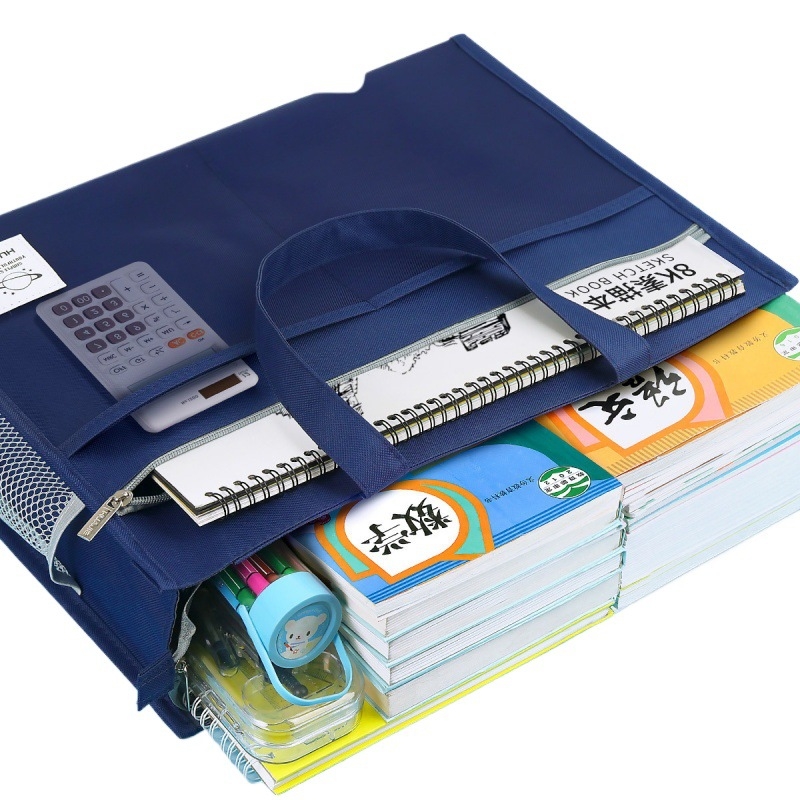 Torba za umjetnost za učenike – višeslojni dizajn, velik kapacitet, vodootporna, Oxford platno, zatvarač