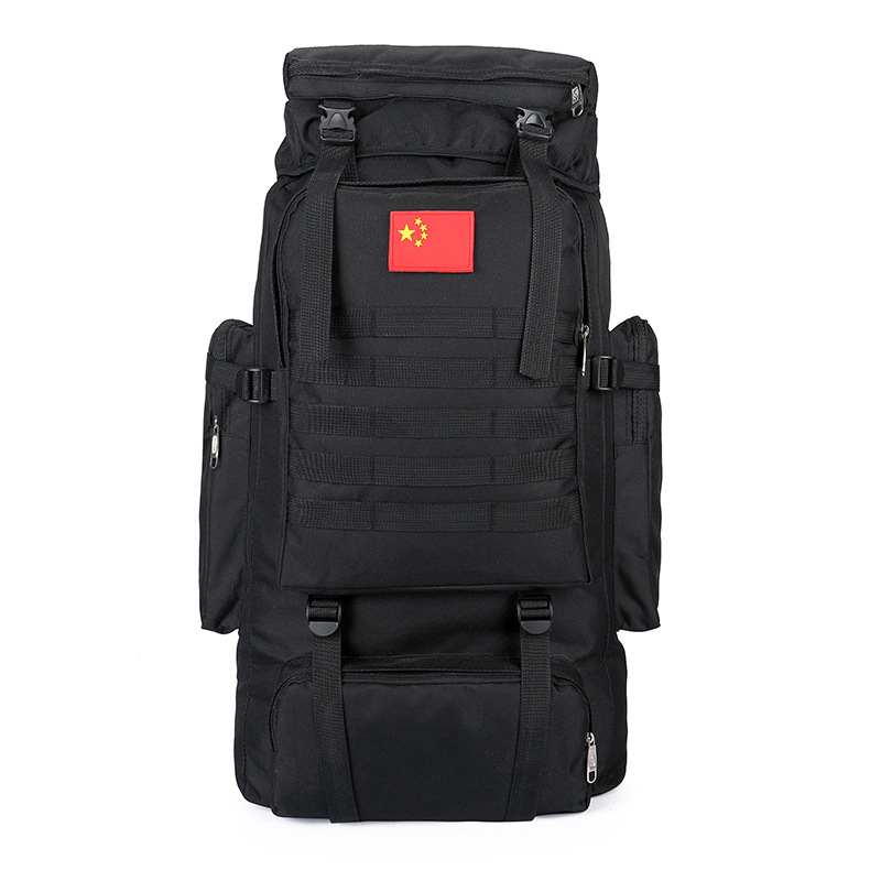 Planinarski ruksak velike kapacitete, najlon materijal, prozračan dizajn, podstava od poliestera, naramenice s jastučićem zraka