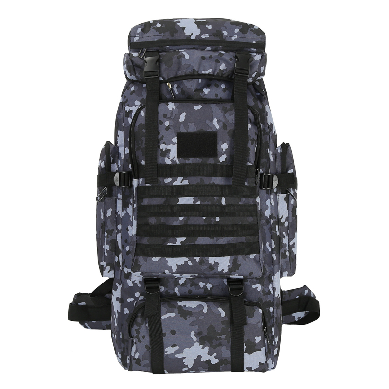 Planinarski ruksak velike kapacitete, najlon materijal, prozračan dizajn, podstava od poliestera, naramenice s jastučićem zraka