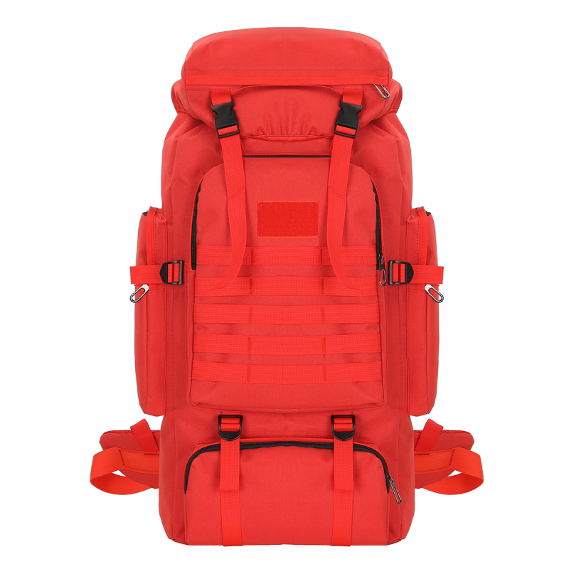 Planinarski ruksak velike kapacitete, najlon materijal, prozračan dizajn, podstava od poliestera, naramenice s jastučićem zraka