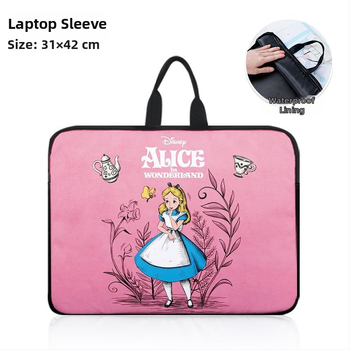 Чанта за лаптоп с Oxford плат, удароустойчива конструкция, полиестерна подплата, аниме мотив Алиса в Страната на чудесата
