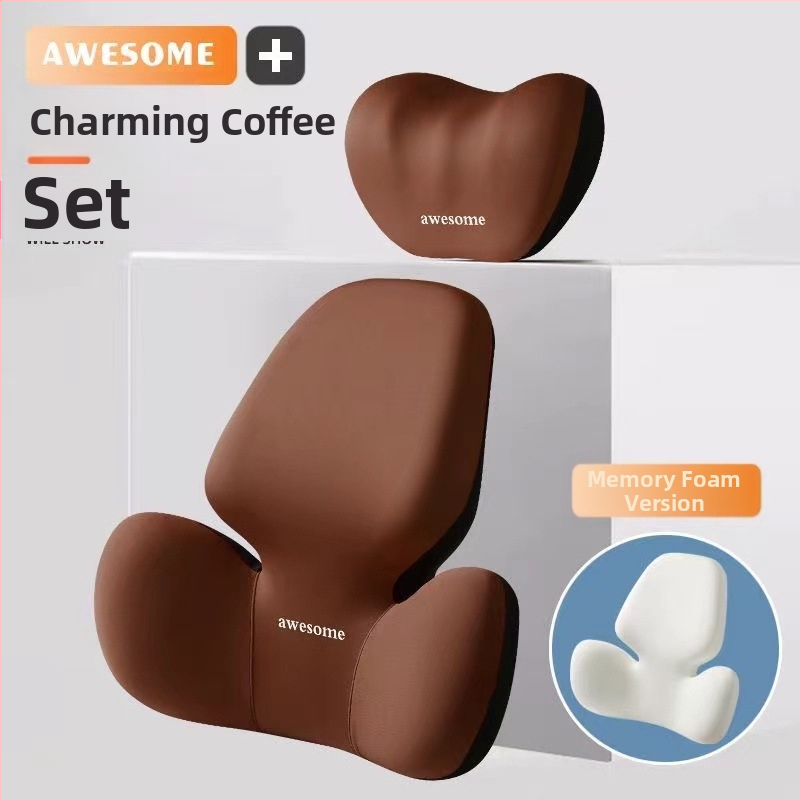 Automa galvas balsts un jostas atbalsta spilvens – pildījums no atmiņas putām, ārējais materiāls no sintētiskām šķiedrām, alfanumerisks raksts, visu sezonu