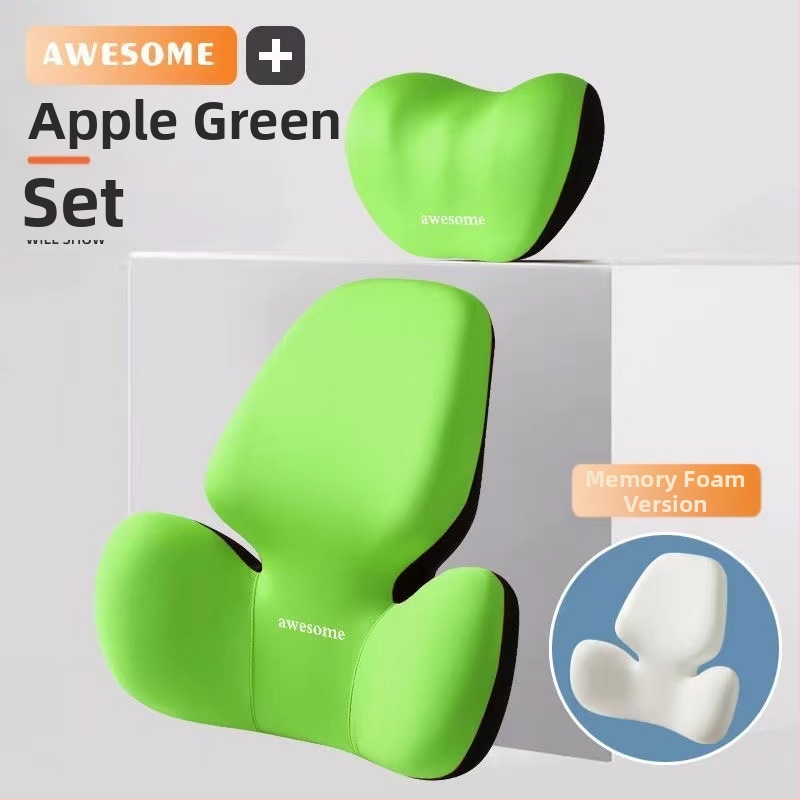 Automa galvas balsts un jostas atbalsta spilvens – pildījums no atmiņas putām, ārējais materiāls no sintētiskām šķiedrām, alfanumerisks raksts, visu sezonu