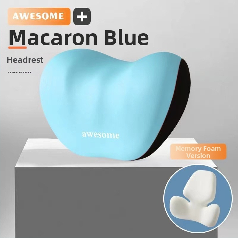 Automa galvas balsts un jostas atbalsta spilvens – pildījums no atmiņas putām, ārējais materiāls no sintētiskām šķiedrām, alfanumerisks raksts, visu sezonu