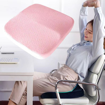 Възглавничка за седалка от мемори пяна за офис стол – ултра дебела, устойчива на деформация, подложка за продължително сядане, подходяща за офис и студентски общежития