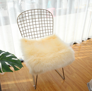 Седалкова възглавничка за стол, плюшена, квадратна и удебелена, пълнеж: замша – подходяща за хол, спалня, кабинет, офис, балкон