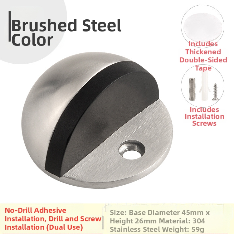 Ограничител за врата Topnike TNMX212 — неръжжаема стомана, монтиран на пода, модерен минималистичен стил