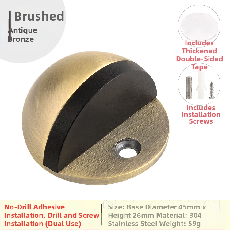 Ограничител за врата Topnike TNMX212 — неръжжаема стомана, монтиран на пода, модерен минималистичен стил