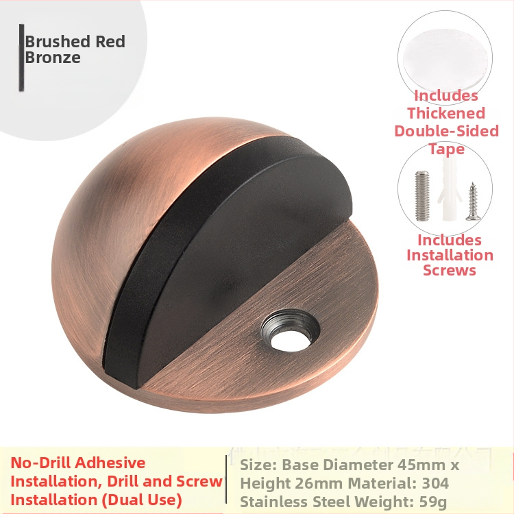 Ограничител за врата Topnike TNMX212 — неръжжаема стомана, монтиран на пода, модерен минималистичен стил