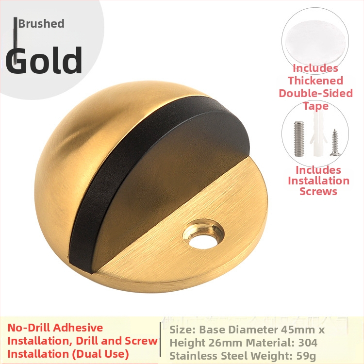 Ограничител за врата Topnike TNMX212 — неръжжаема стомана, монтиран на пода, модерен минималистичен стил