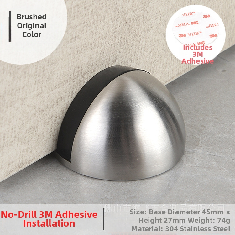 Ограничител за врата Topnike TNMX212 — неръжжаема стомана, монтиран на пода, модерен минималистичен стил