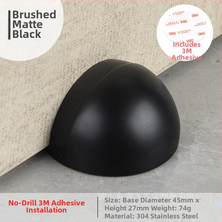 Ограничител за врата Topnike TNMX212 — неръжжаема стомана, монтиран на пода, модерен минималистичен стил