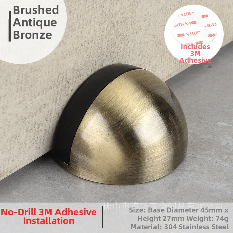 Ограничител за врата Topnike TNMX212 — неръжжаема стомана, монтиран на пода, модерен минималистичен стил