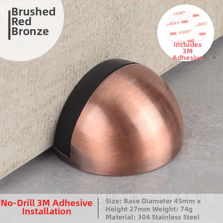 Ограничител за врата Topnike TNMX212 — неръжжаема стомана, монтиран на пода, модерен минималистичен стил