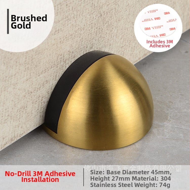 Ограничител за врата Topnike TNMX212 — неръжжаема стомана, монтиран на пода, модерен минималистичен стил