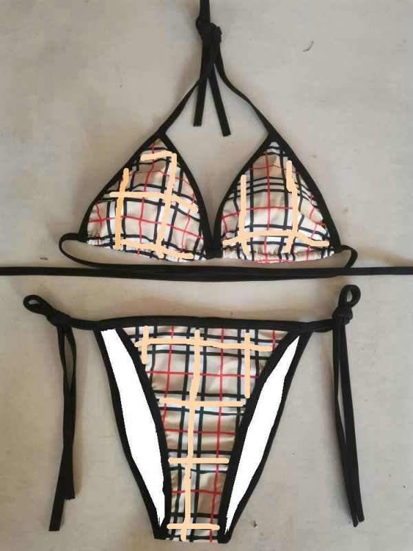 Trodjelni bikini set s otiskom, gornji dio s jastučićem, poliester tkanina, podstava 95%