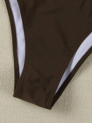 Ženski bikini s tube-topom, s jastučićima za prsa, bez čelične potpore, od najlona, podstava 20% spandeksa, visoka elastičnost