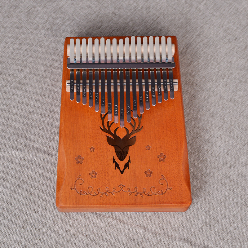 Kalimba cu 17 sunete, portabilă, personalizabilă