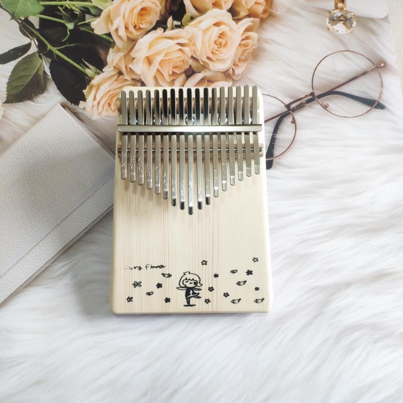 Kalimba cu 17 sunete, portabilă, personalizabilă