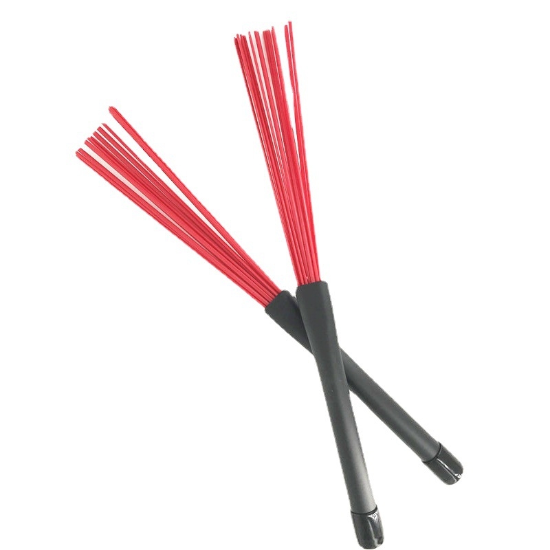 XSD Σετ βουρτσών για ντραμς τζαζ – βούρτσες από σύρμα και μέταλλο, επαναπτυσσόμενη νάιλον βούρτσα, σετ