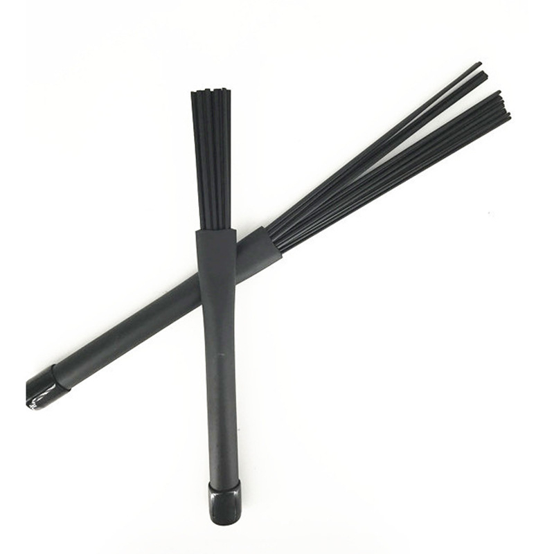 XSD Σετ βουρτσών για ντραμς τζαζ – βούρτσες από σύρμα και μέταλλο, επαναπτυσσόμενη νάιλον βούρτσα, σετ