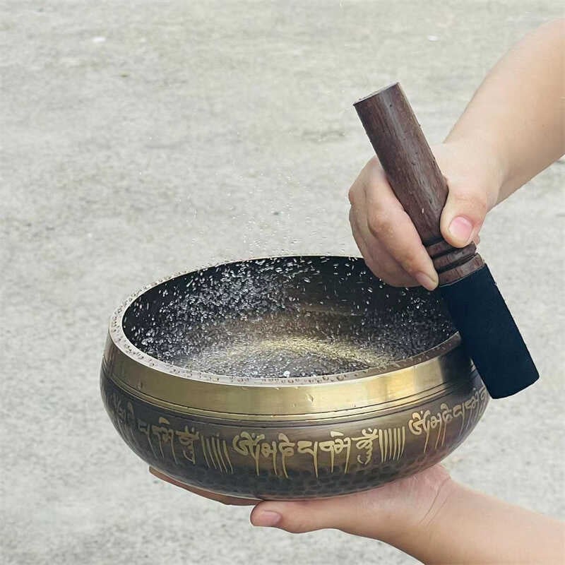 Медна звучна купа за звук и терапия, китайски стил, полу ръчна и полу механична изработка