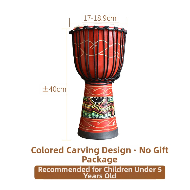 TMAX tobă de mână, lemn de cireș, model 0002132, ambalaj din carton.