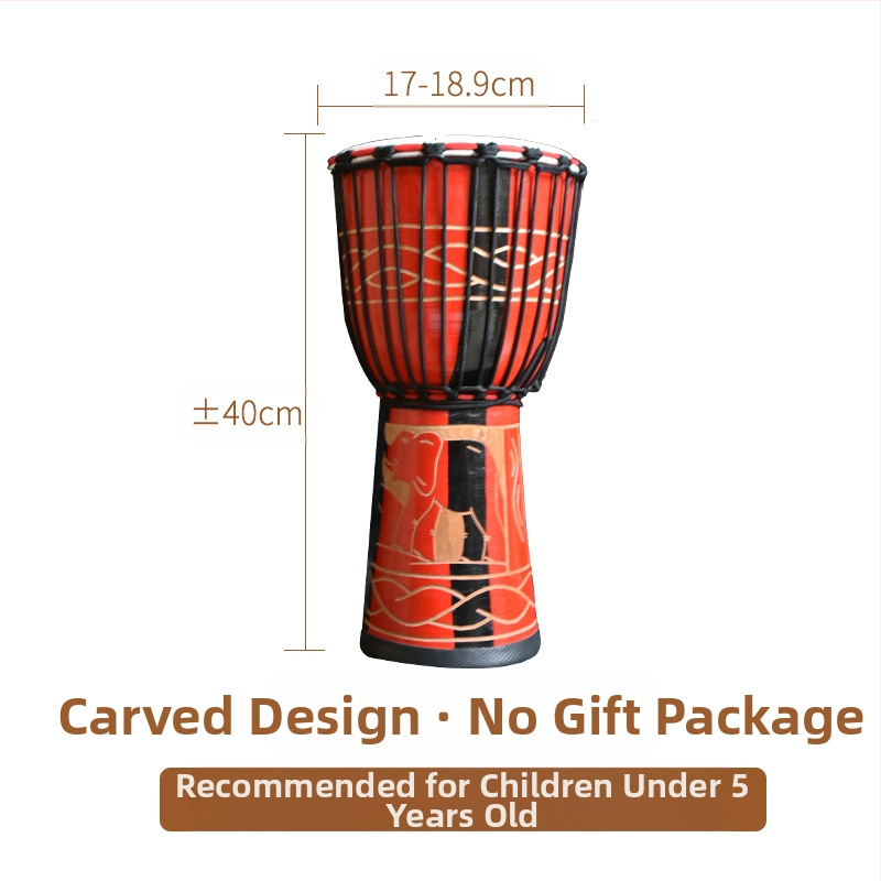 TMAX tobă de mână, lemn de cireș, model 0002132, ambalaj din carton.