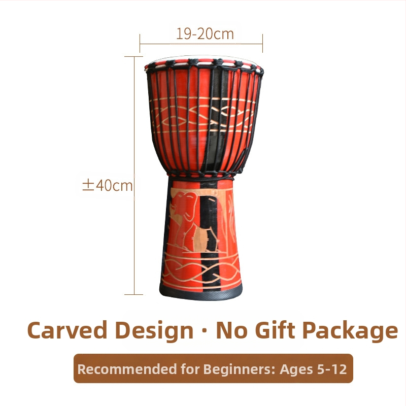 TMAX tobă de mână, lemn de cireș, model 0002132, ambalaj din carton.