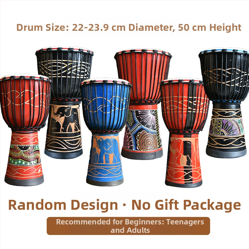 TMAX tobă de mână, lemn de cireș, model 0002132, ambalaj din carton.