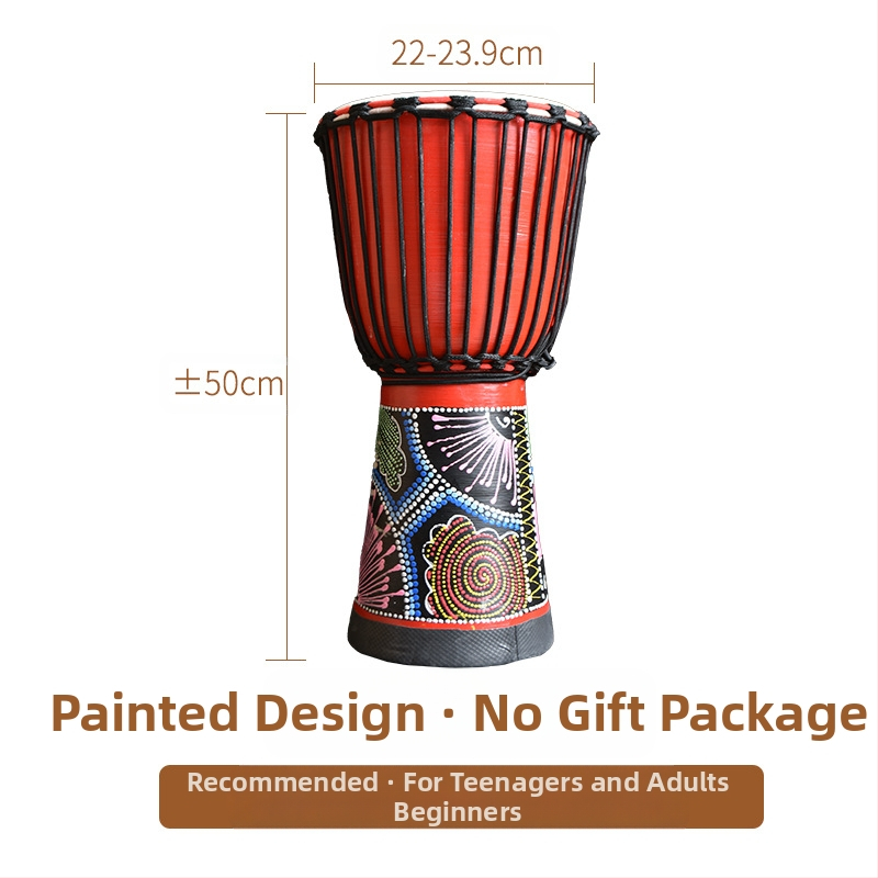 TMAX tobă de mână, lemn de cireș, model 0002132, ambalaj din carton.