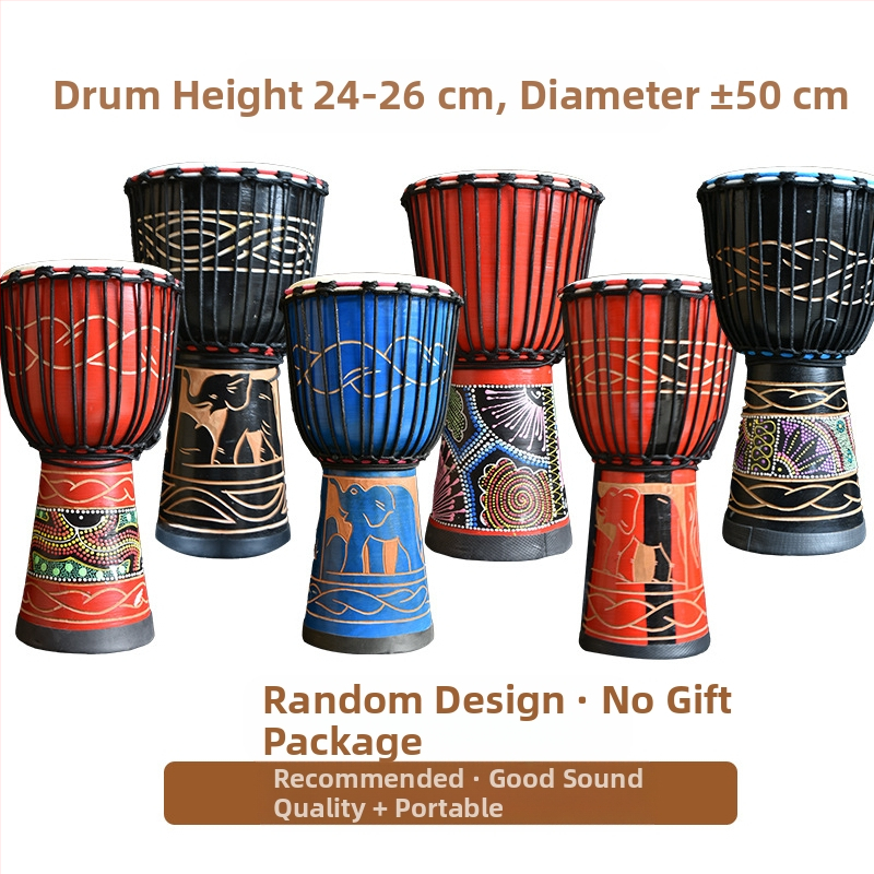 TMAX tobă de mână, lemn de cireș, model 0002132, ambalaj din carton.