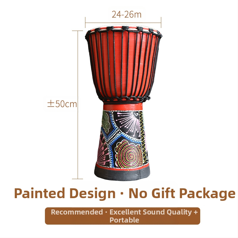 TMAX tobă de mână, lemn de cireș, model 0002132, ambalaj din carton.