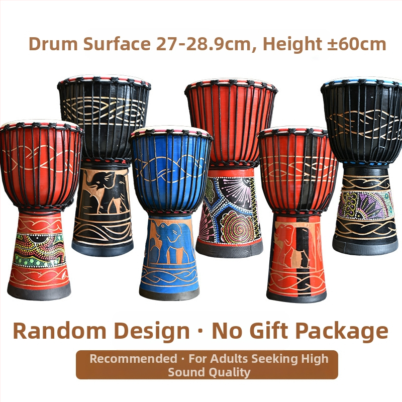 TMAX tobă de mână, lemn de cireș, model 0002132, ambalaj din carton.