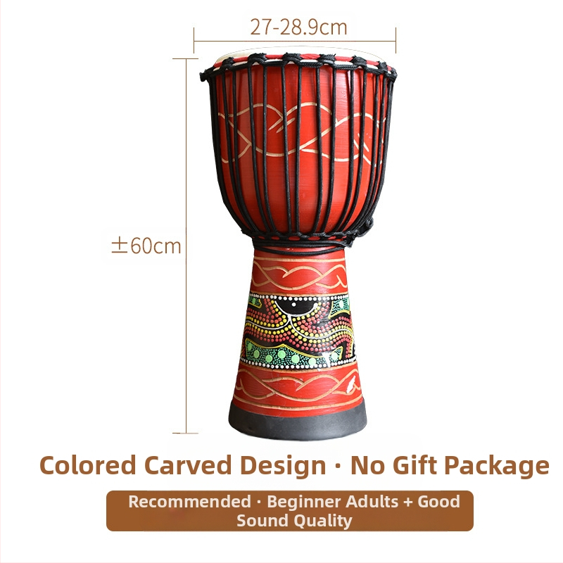 TMAX tobă de mână, lemn de cireș, model 0002132, ambalaj din carton.