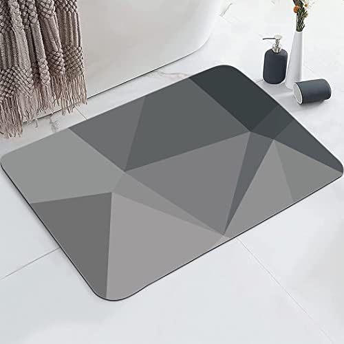 Protuklizni prostir za kupaonu od poliesternog vlakna, tiskani dizajn, kvadratni oblik, se pere, mogućnost prilagodbe