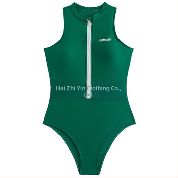 Γυναικείο ολόσωμο μαγιό, μονόχρωμο, με ανοιχτή πλάτη, υψηλή μέση, με επένδυση στήθους· ύφασμα νάιλον με επένδυση πολυεστέρα