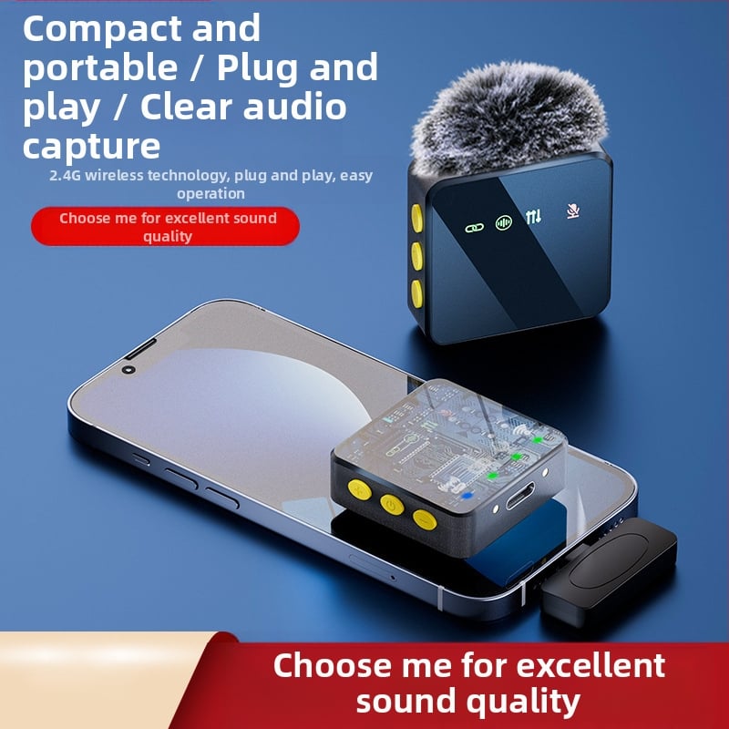 H12 Lavalier μικρόφωνο για ζωντανές μεταδόσεις και συνεντεύξεις, εύρος συχνοτήτων 20 Hz–20 kHz, SNR ≥70 dB, αυτονομία 3–6 ωρών