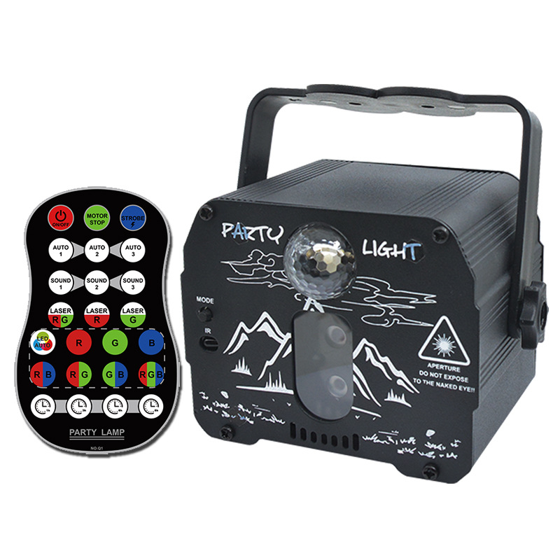 Mini lasersko svjetlo MN-R60 LED+laser 5V IP20 Unutarnja upotreba